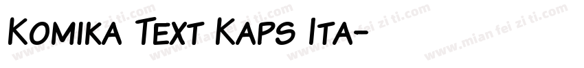 Komika Text Kaps Ita字体转换